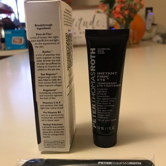 Peter Thomas Roth Instant FIRMx Eye Tightening Treatment w/Brush 1oz. NIB~Sealed - Picture 2 of 3